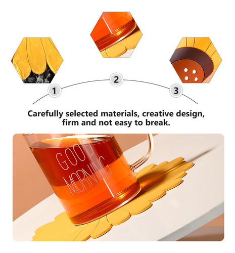 Posavasos Multifuncional De Silicona Con Forma De Girasol
