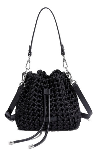 Nuevo Bolso Tipo Cubo Tejido Seda,bolso Cruzado Informal