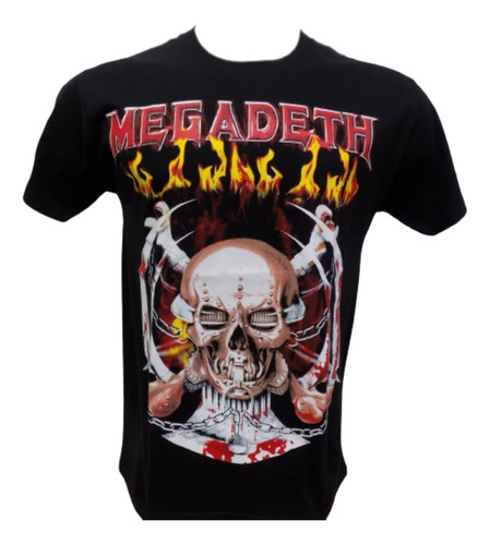 Remeras De Megadeth Vs Modelos Todas Las Bandas Que Sea Rock