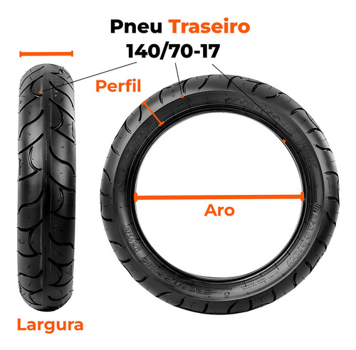 Pneu Traseiro Amazonas Loncin Lx 250 140-70-17 Maggion