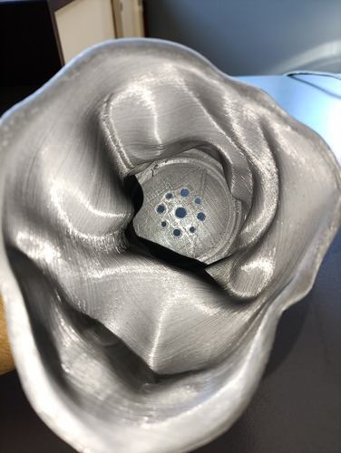 Maceta Sofia 15 Cm. Interior. Plástico. Impresora 3d Celeste