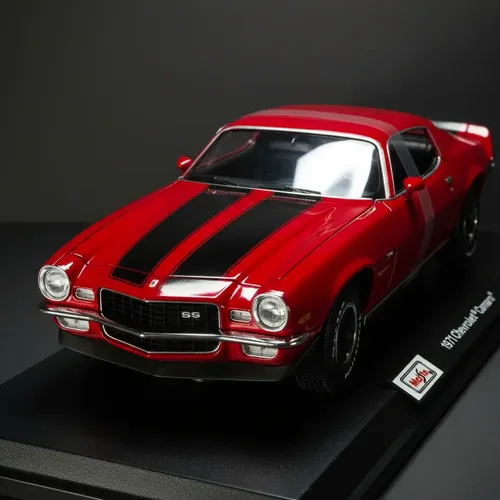 Miniatura 1971 Chevrolet Camaro Vermelho Escala 1:18 Maisto