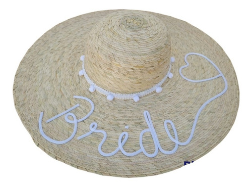 Sombrero Playa Personalizado De Mujer, Bride O Bridemaid 