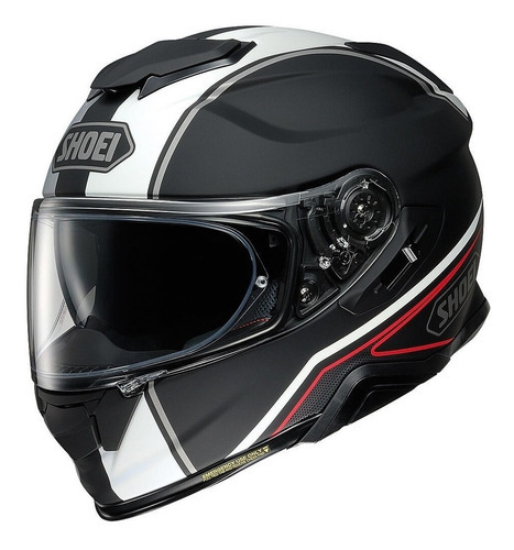 Capacete Com Óculos Solar Shoei Gt Air Panorama Preto Fosco Tamanho do capacete 55/56 (S)