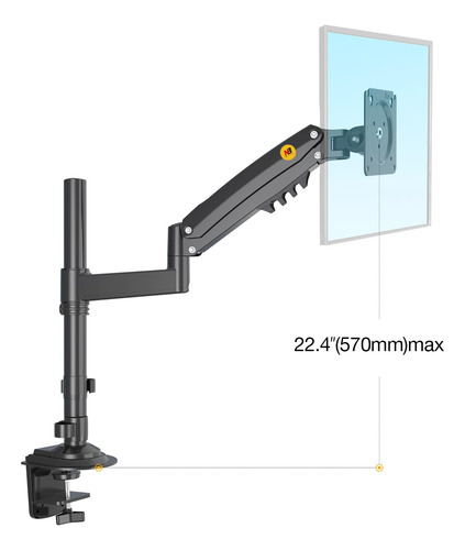 Soporte Para Monitor Nb North Bayou Modelo H100 Ajustable Color