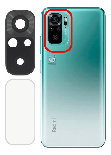Vidrio Lens Repuesto De Cámara P/ Xiaomi Note 10 4g + Protec