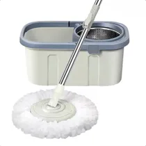 Comprar Balde Giratorio Trapeador Centrifugo Escurridor Lampazo Mopa