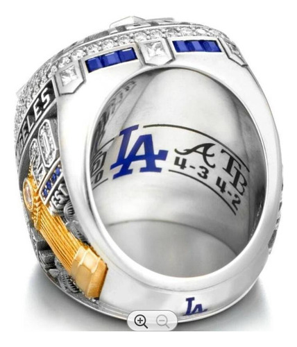 Nuevo Anillos Serie Mundial De Béisbol Los Angeles Dodgers