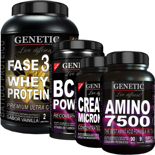 Musculos Magros Proteína Aminos Bcaa Powder Creatina Genetic