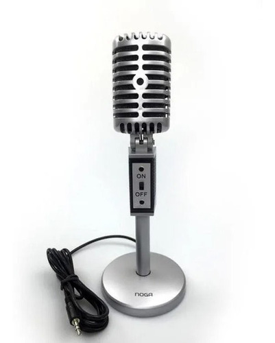 Imagen 2 de 5 de Microfono Multimedia Vintage Mini Plug Mic-2030