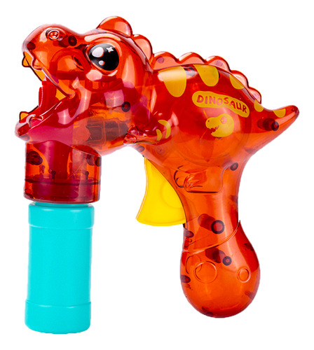 Pistola De Burbujas De Jabon Manual Dinosaurio Juguete Niños Color Color Al Azar