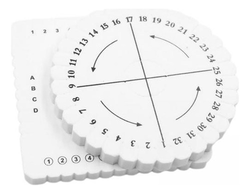 2 X 2 Piezas De Espuma Kumihimo Cordón De Cuentas Disco De