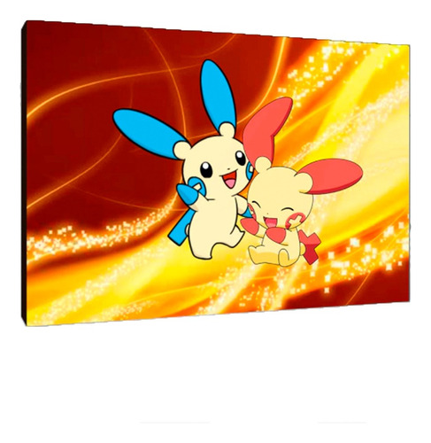 Cuadros Poster Pokemon Plusle Minun 40x60 (mun 1)