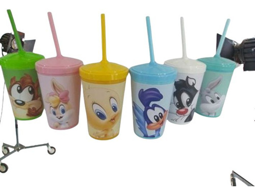 20 Lembrancinhas Copos Twister 300ml Luney Tuneis