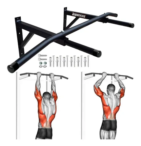 Barra Fixa De Parede P/ Musculação Pull-up Tríceps Paralelas