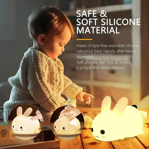 Lámpara De Noche Led Para Decoración De Conejitos, Lámpara D