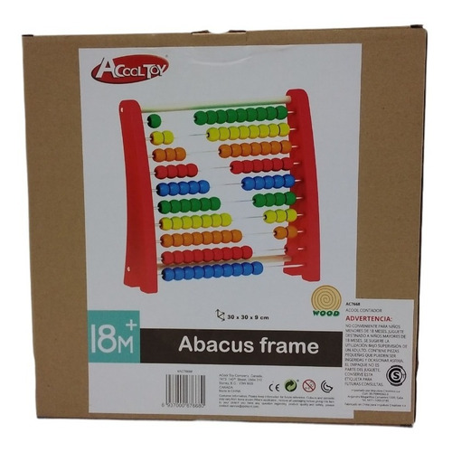 Abaco Contador Madera Sumas Y Restas Acool Ac7668
