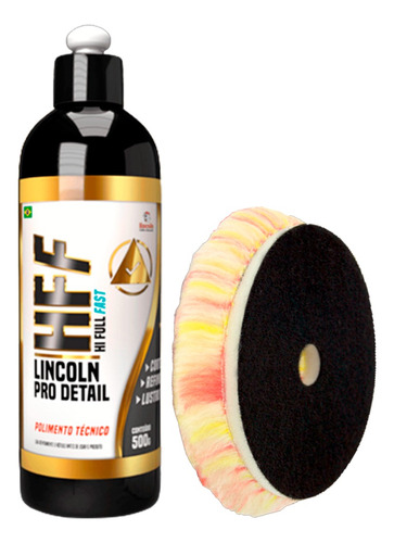 Kit Lincoln Hff Hi Full Fast Polimento Boina Pirulito 5'5