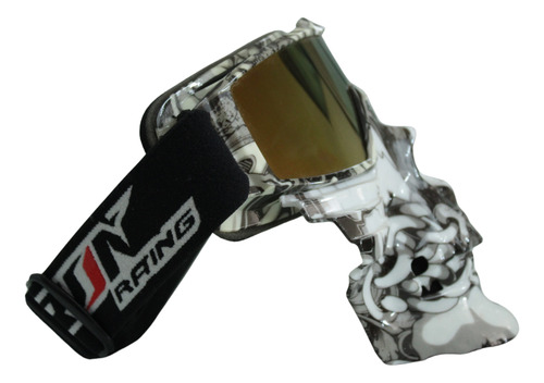 Googles Para Moto Con Mascara De Calavera Diseño Cadenas