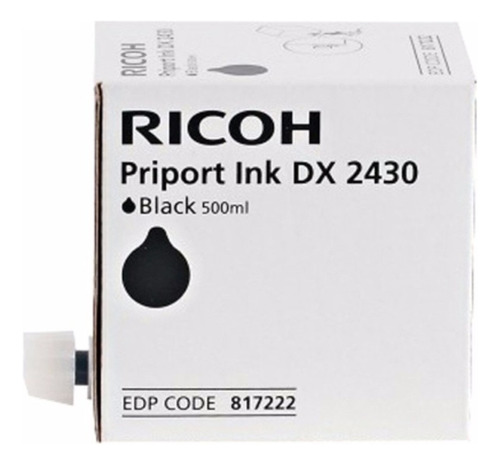 Tinta Ricoh Original Duplicadora Dx 2430 Negra 817222