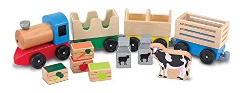 Melissa &amp; Doug Juego De Tren De Granja De