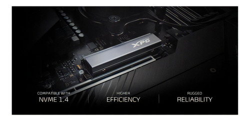 SSD Adata Xpg Gammix S70 de 2 TB, M.2 PCI-e Gen4 Nvme, 7400 MB/s, color gris