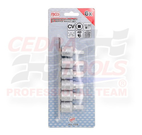 Imagen 2 de 4 de Bgs 1016 Juego De Dados Para Tapones De Carter 8-14mm