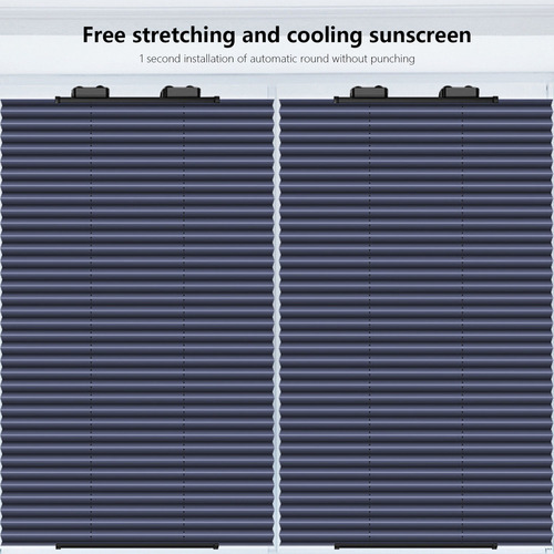 Persiana Plisada Con Ventosa, Protector Solar, No Perfora, 7
