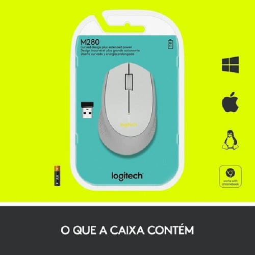 Imagen 7 de 7 de Mouse inalámbrico Logitech M280 plateado