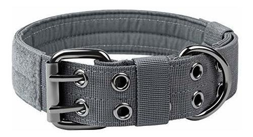 Onetigris Military Adjustable Dog Collar With Metal D Zc8n1