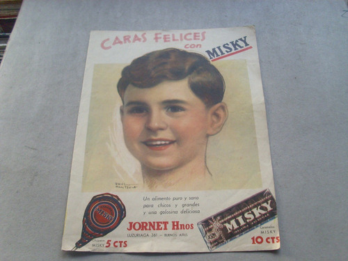 Antigua Propaganda Caramelos Misky De Argentina