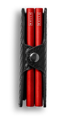 Imagen 3 de 4 de Billetera Walla Wallets Doble - Carbono Black Fire