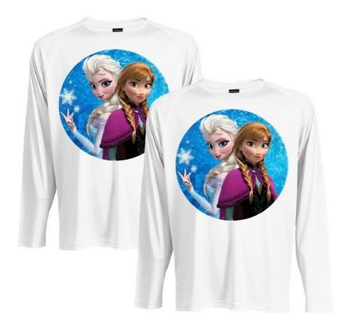 Envió Gratis 2 Camiseta Mangalarga Polera Niña Frozen