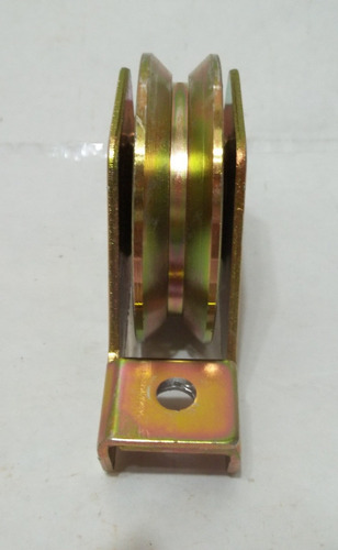 Rueda Roldana Tipo V Con Base Portón 80 X 20 Mm