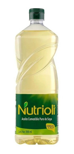 Aceite Puro De Soya Nutrioli 3 Botellas De 946 Ml C/u