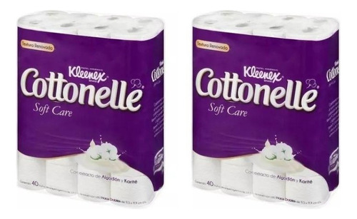 Higienico Kimberly-clark Kleenex Cottonelle 2 Paq 40 Rollos 