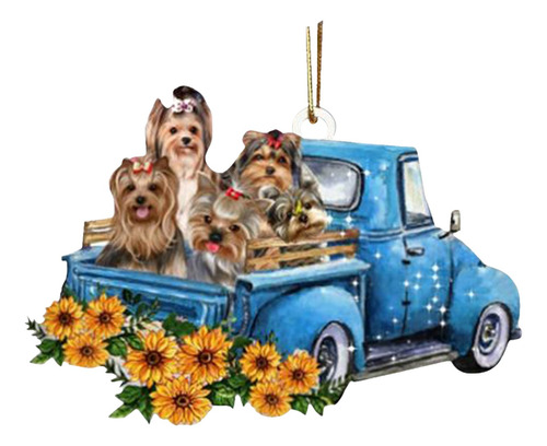 Adornos Colgantes En Forma De Y Cute Car Dog, 603 Litros