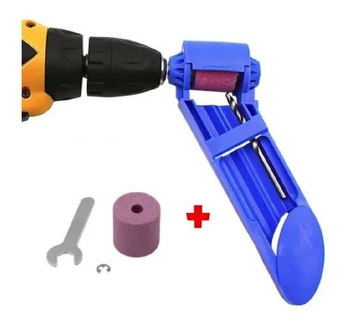 Imagen 1 de 8 de Afilador De Mechas Brocas Acero Manual P/ Taladro + Repuesto