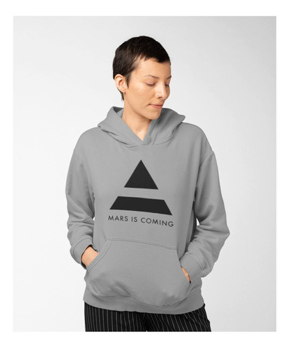 Poleron Unisex 30 Seconds To Mars Coming Algodon Estampado