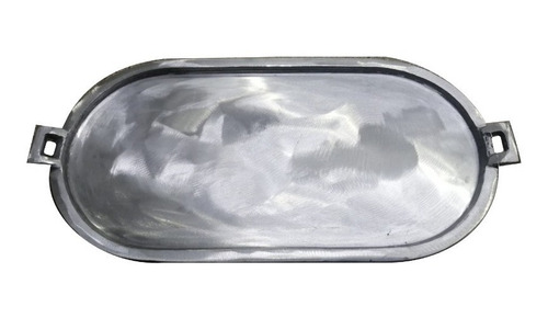 Comal Ovalado Doble Quemador Aluminio Fundido Rustico