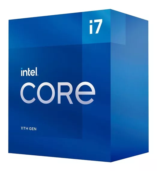 Procesador gamer Intel Core i7-11700 BX8070811700 de 8 núcleos y 4.9GHz de frecuencia con gráfica integrada