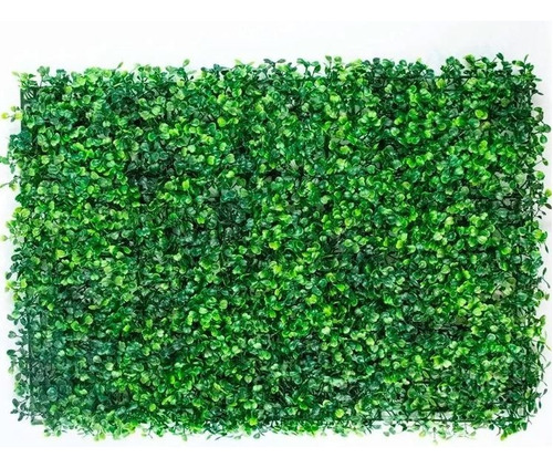 10pzs Follaje Artificial Sintetico Para Muro Verde 60x40cm