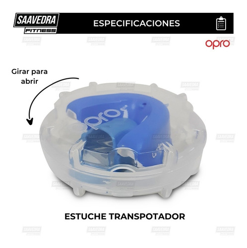 Imagen 3 de 10 de Protector Bucal Opro Silver Uar Rugby Hockey Mma