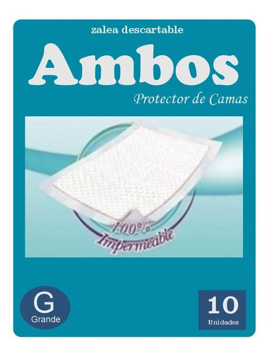 Ambos Zalea Descartable Para Cama Adultos O Bebes X 40 Uni