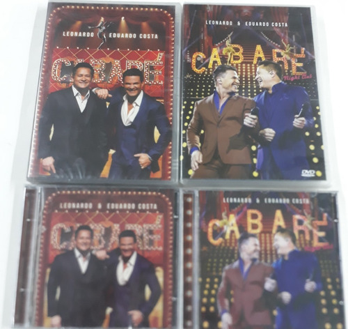  2 Dvd 2cd´s Leonardo E Eduardo Costa Cabaré 1, 2 Night Club