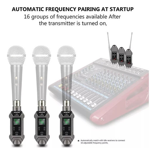 Para Sistema Receptor Transmissor De Microfone Sem Fio Uhf