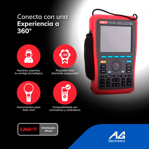 Osciloscopio Digital 100 Mhz, 2ch/analog Utd1102c