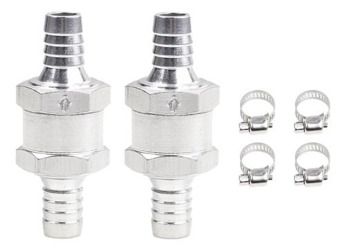 2 Válvulas Antirretorno De Aluminio Para 10 Mm De Diámetro