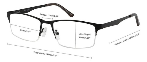 Lentes De Lectura De Eyecedar, Metálicos, 5 Paquetes, Marco