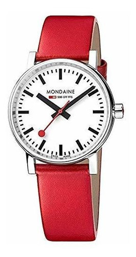 Mondaine Sbb Acero Swiss-reloj De Cuarzo Inoxidable Con Corr